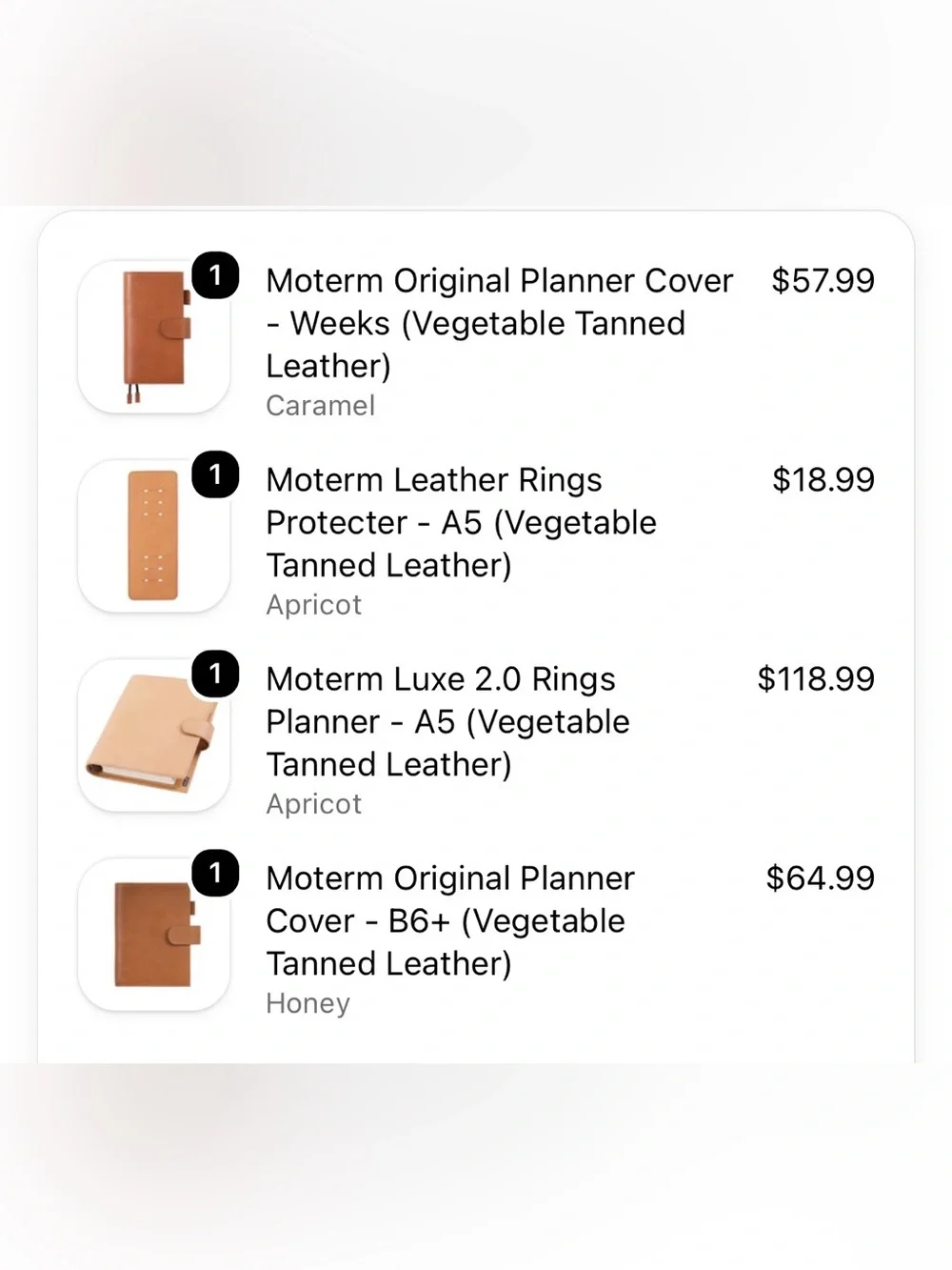 Moterm Luxe Rings Planner - A5 (Vegetable Tanned Leather) - Picture 14 of 14